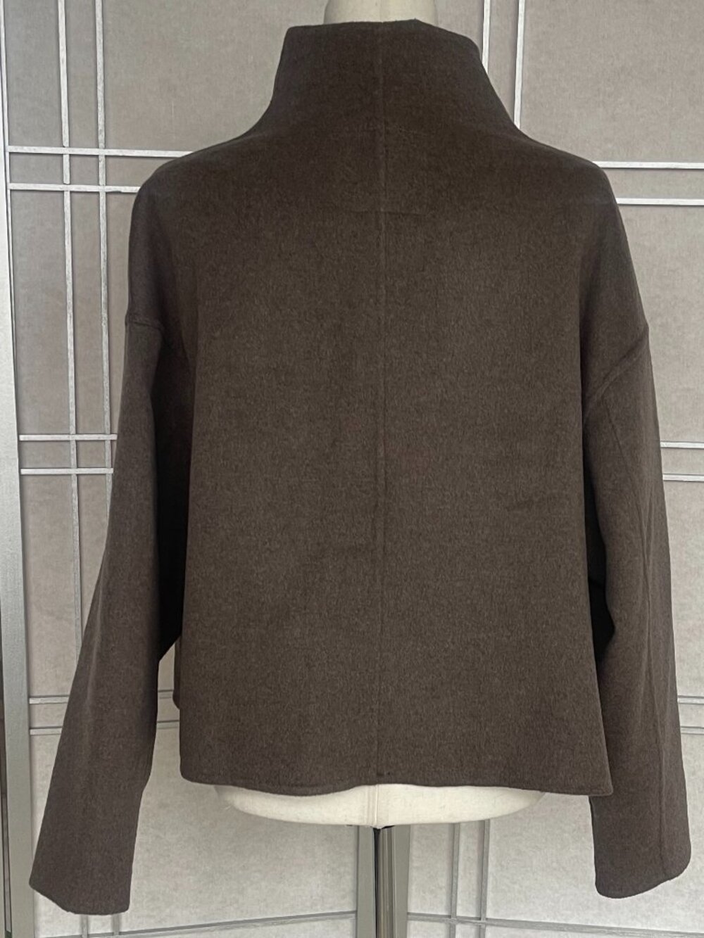 NWT Zara Brown Wool Blend Jacket sz L - Picture 4 of 7